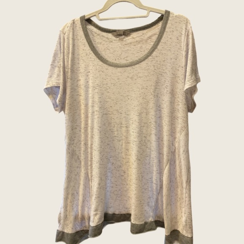Harmony Balance Short Sleeve Pajama Gray Shirt, 2X